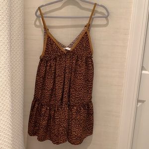 short, animal print dress